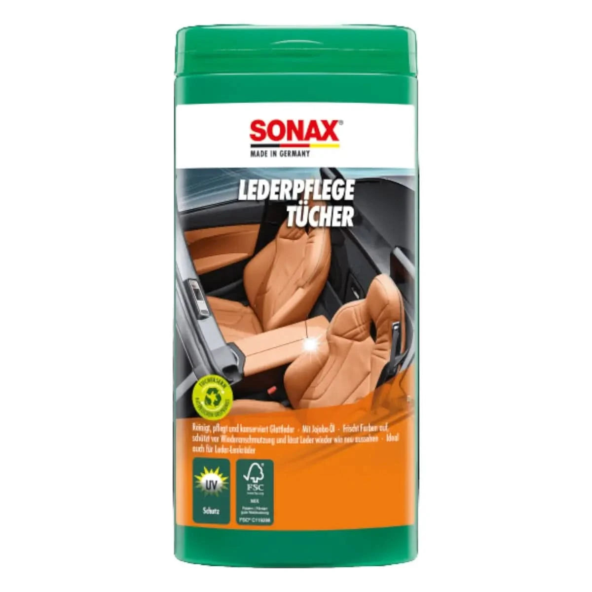 Sonax LederPflegeTücher Box 25 Stück.