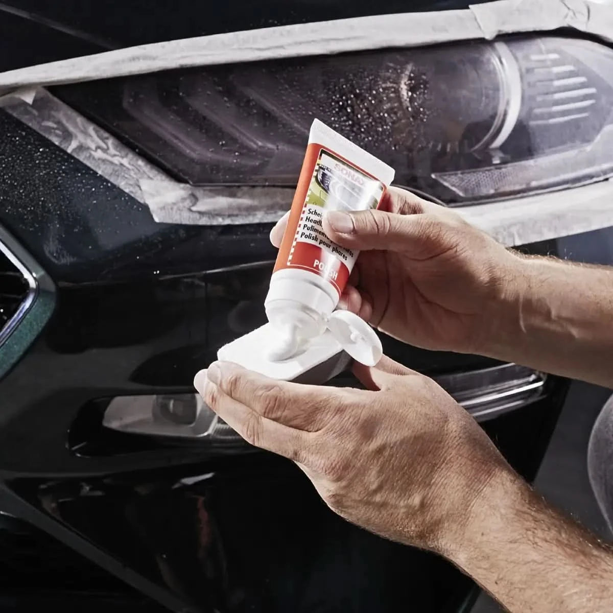 Sonax Scheinwerfer Aufbereitungsset.