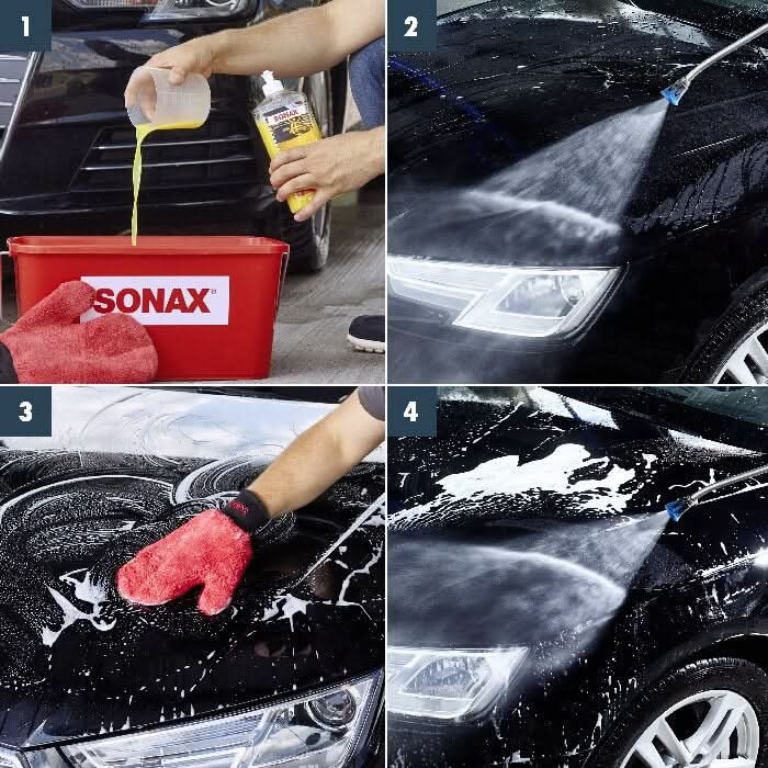 Sonax Wasch+Wax Autoshampoo mit Wax.