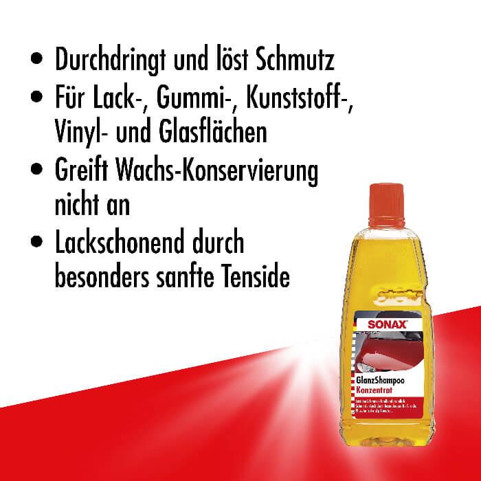 Sonax GlanzShampoo Konzentrat 1l Produktbeschreibung