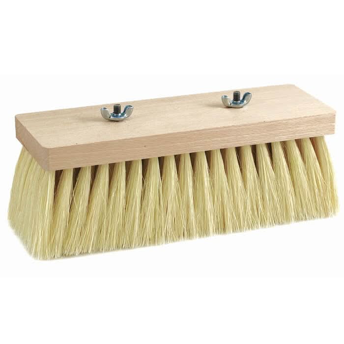 Sorex Teerschrubber Flachholz mit Flügelschrauben Naturfibre 8x18.