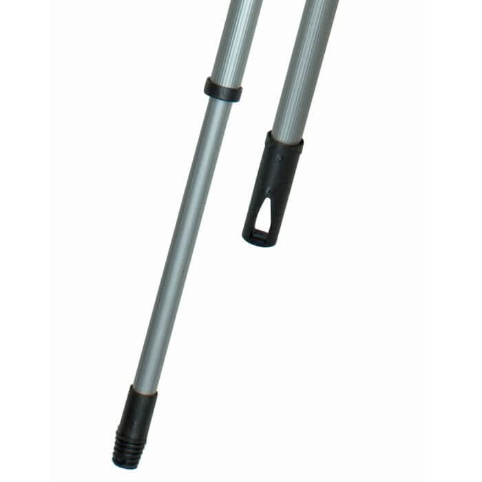 Sorex Teleskopstiel  2x75cm mit italienischem ITA Gewinde silber.