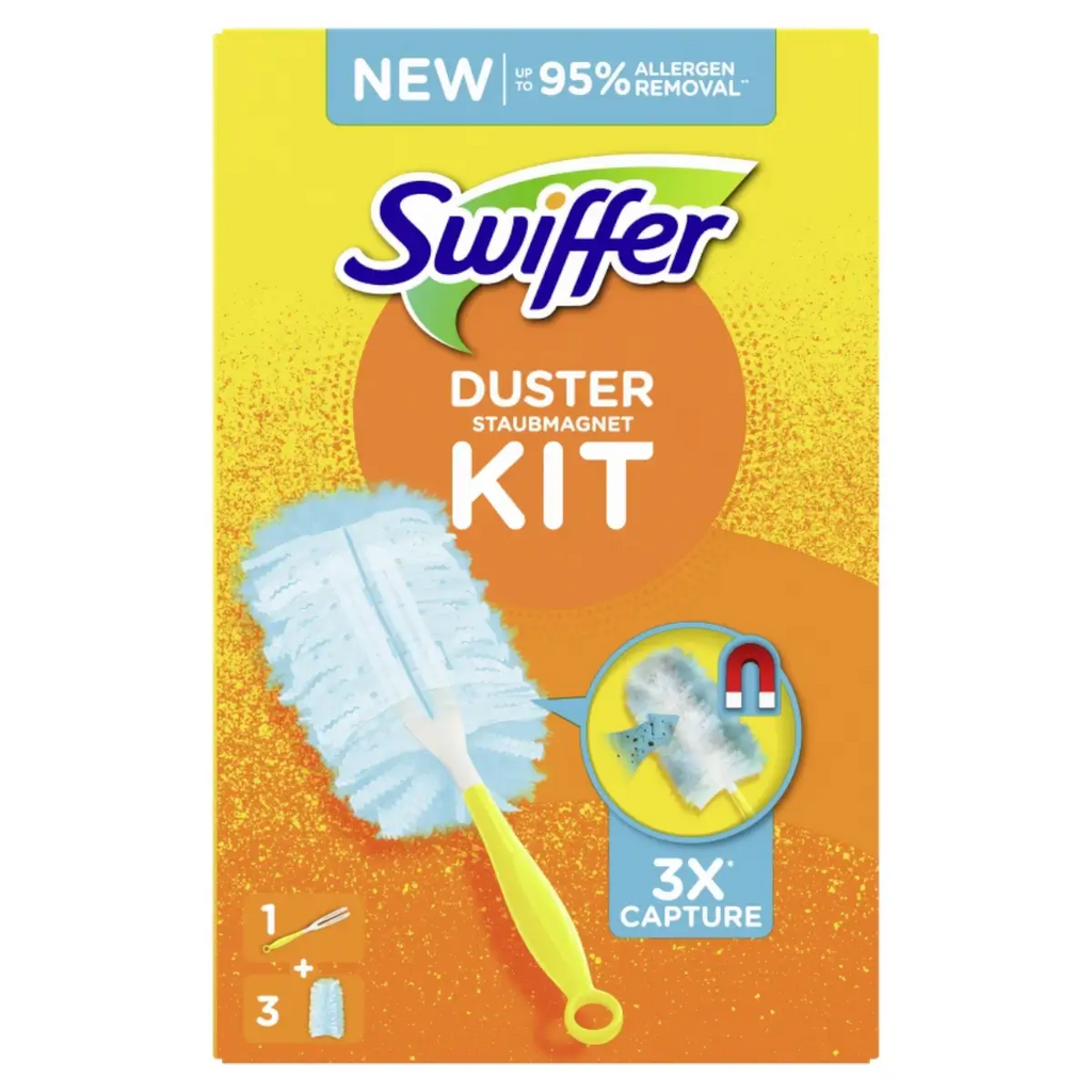 SWIFFER Duster Handgriff + 3 Staubfangtücher