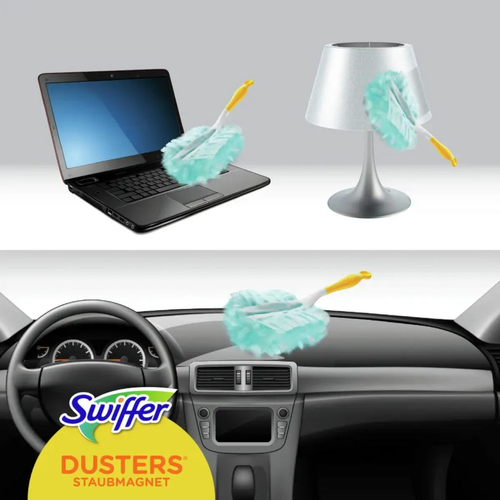 SWIFFER Duster Handgriff + 3 Staubfangtücher