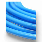 Coiled blaues teleskopstangenschlauch aus plastik mit glänzender oberfläche für professionelle anwendungen 50 meter