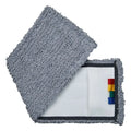 Unger ergo taschenmopp 40cm grauer mikrofasermopfkopf mit weißem innenraum und regenbogenfarbenem etikett