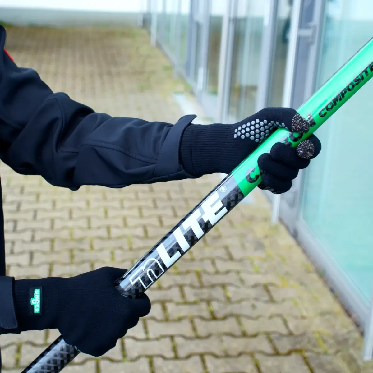 UNGER ErgoTec Glasreinigungshandschuhe GLON.