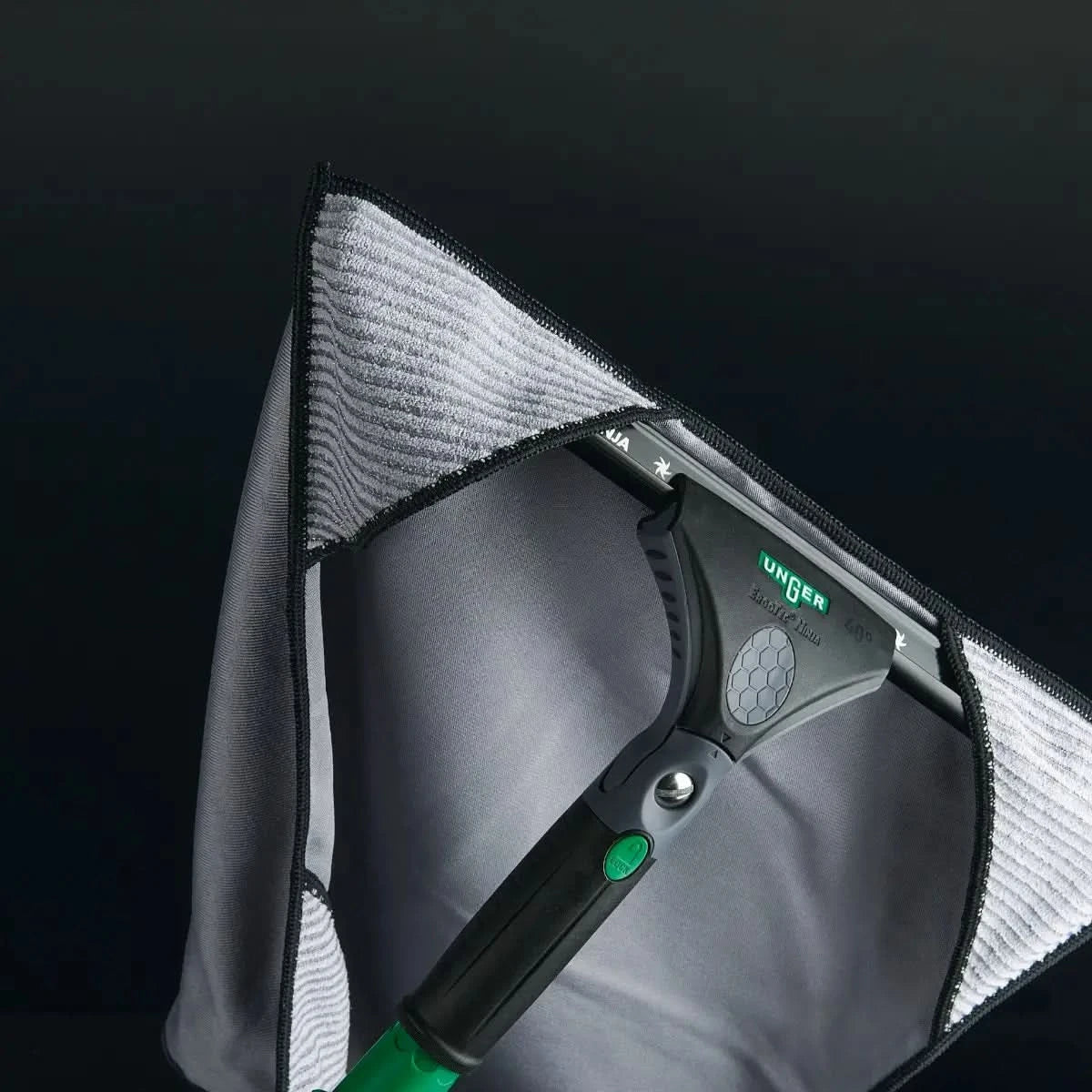 UNGER ErgoTec Ninja MicroWipe Mikrofasertuch grau MNH.