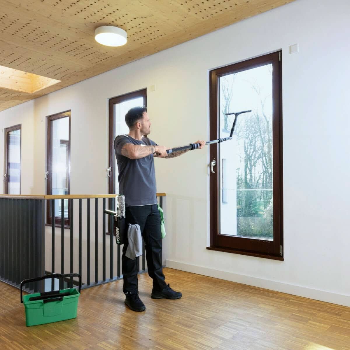 UNGER NINJA 6in1 Carbon-Stangen-Set AKN19 Glasreinigungsset.