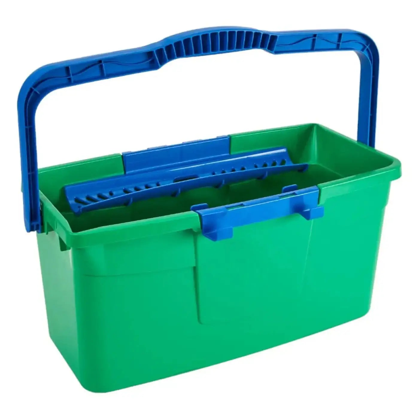 Unger green label eimer 12 liter grüner plastikbehälter mit blauem griff und passendem blauem innenbereich
