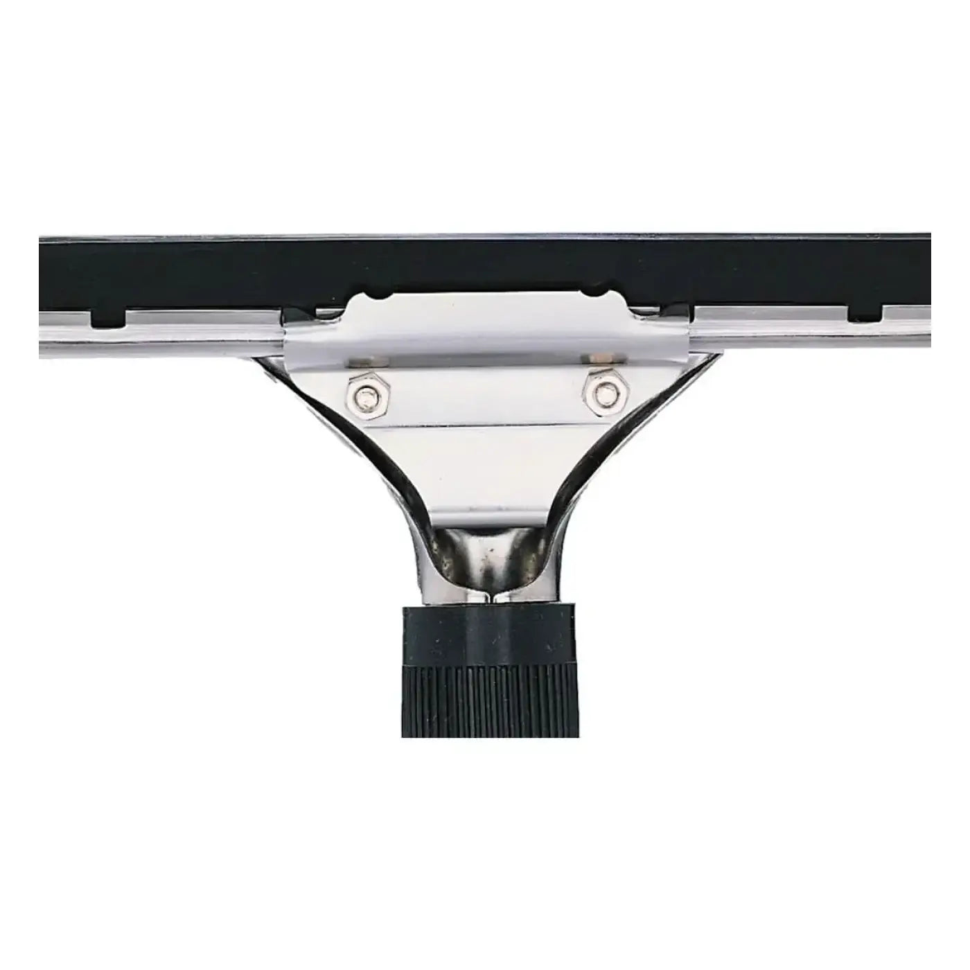 Silberner ungwer s wischer weich se metall squeegee kopf mit schwarzer gummilippe und strukturiertem griffgrund