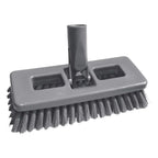 Ungers smartcolor swivel bürste grau plastik mit dichten dunkelgrauen pp-borsten und zentraler griffhalterung