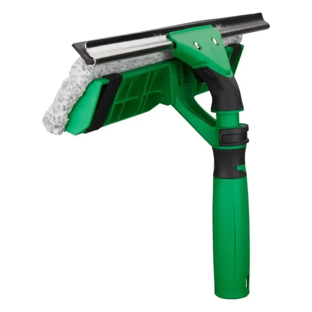 Unger visaversa pro 2in1 grüner und schwarzer fensterschaber mit strukturiertem gummiblatt und schaumstoffschwammaufsatz