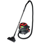 Roter und schwarzer vax canister staubsauger viper dsu15-eu mit flexiblem schlauch und abnehmbarem bodendüse