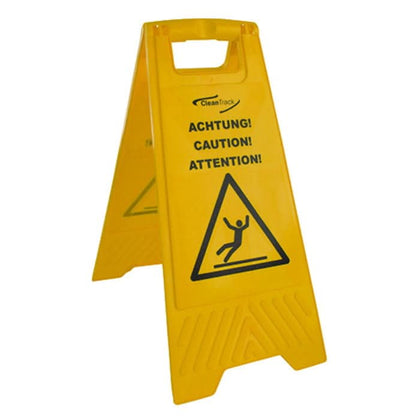 Warnschild "Achtung Rutschgefahr" Mehrsprachig