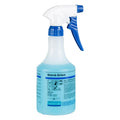 Ein durchsichtiger blauer 500ml sprayflasche wetrok brillant glasreiniger mit weiß-blauem auslöser für glasreinigung
