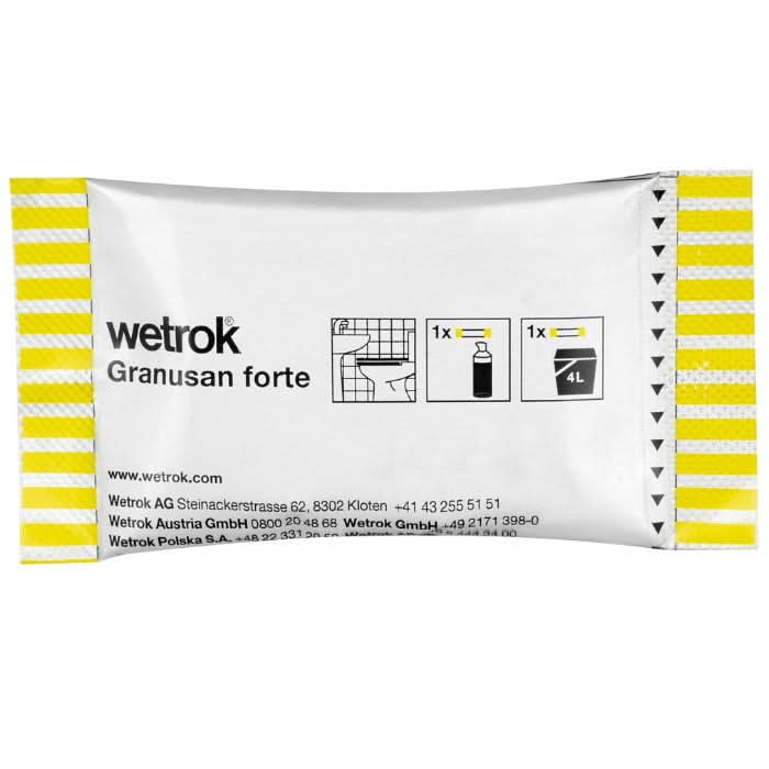 Wetrok Granusan Forte Sanitärgrundreiniger Sticks.