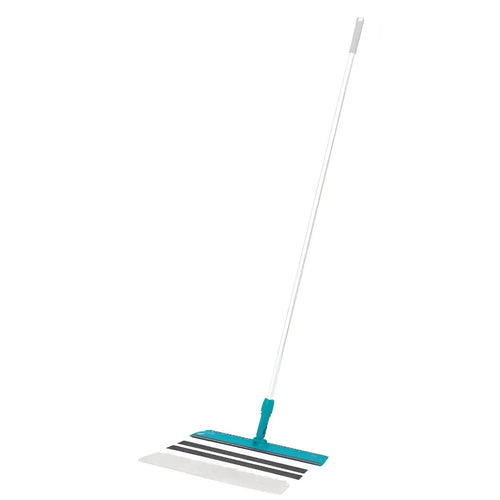 Teal und weißer mikrofasermopp mit langem griff für wetrok padsohle balit varifix 560
