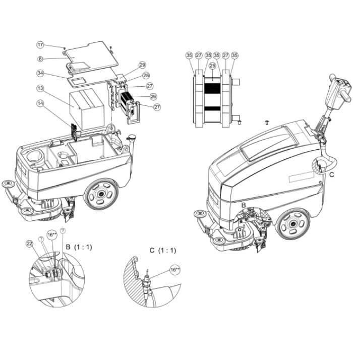 Wetrok E-Board für Discomatic Mambo