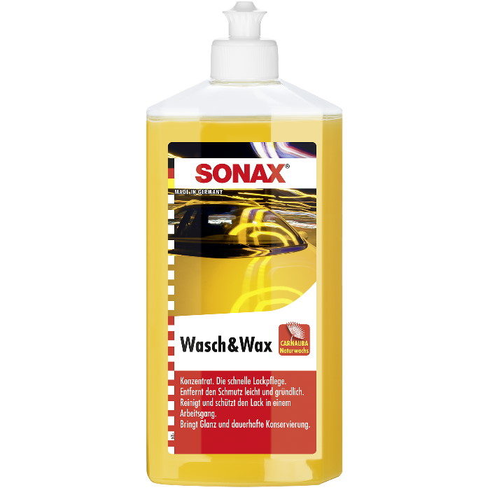 Sonax Wasch + Wax 0,5 Liter Autopflege Autoshampoo