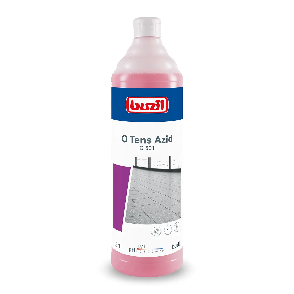 Buzil O Tens Azid G501 tensidfreier Feinsteinzeugreiniger 1 Liter Flasche