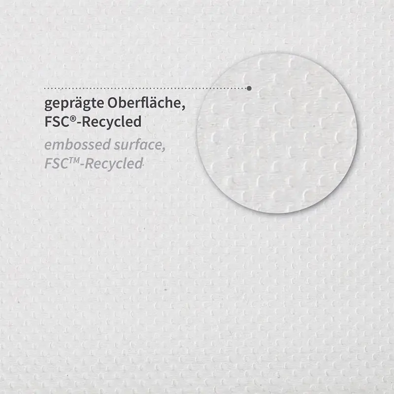HygoClean Papierhandtücher 2-lagig Weiß FSC-Recyclingpapier V/ZZ-Falzung 23x21