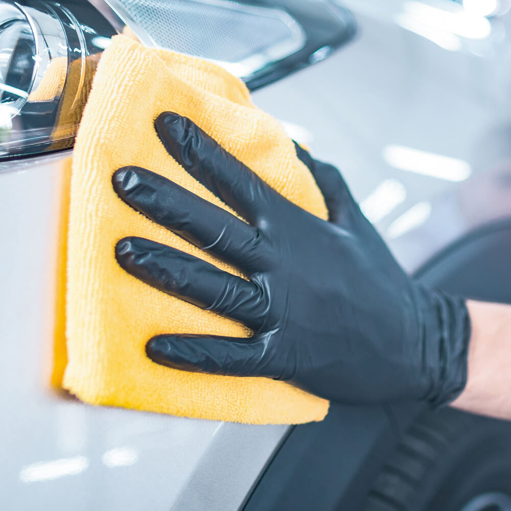 Hygonorm Nitril-Handschuhe Safe Fit Schwarz Fahrzeugpflege