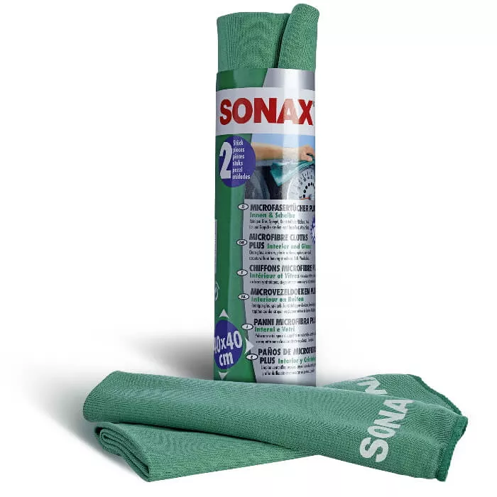 Sonax Microfasertuch Plus innen + Scheibe 2 Stück