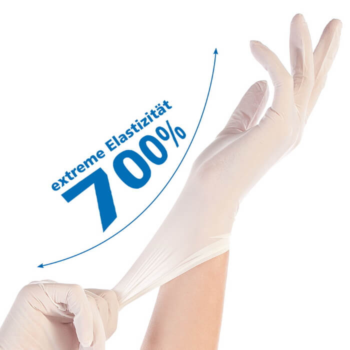Hygostar Nitril-Handschuhe "Safe Super Stretch" Weiß