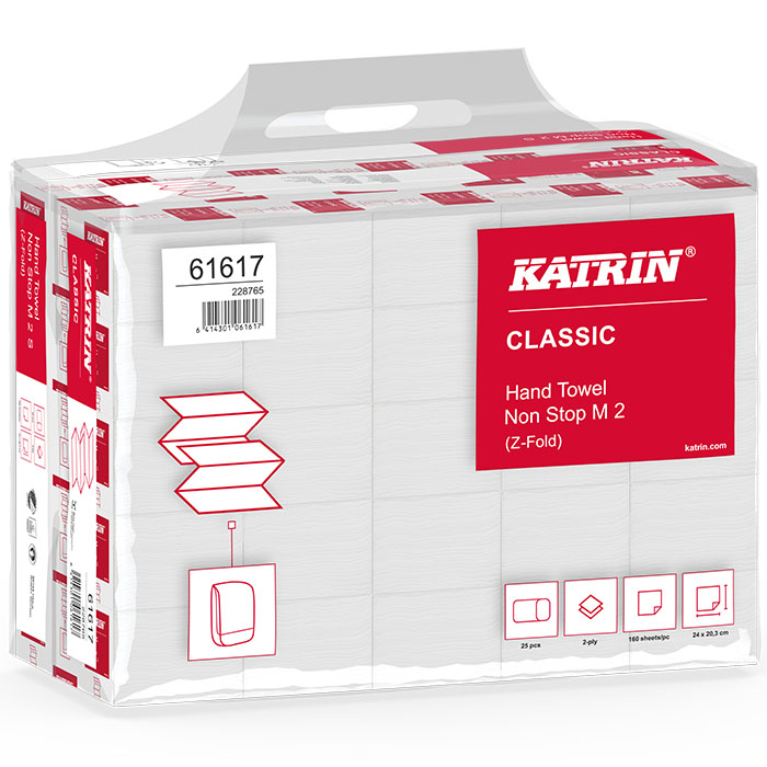 Katrin Classic Handtuchpapier Non Stop M2 4000 Blatt Großpackung