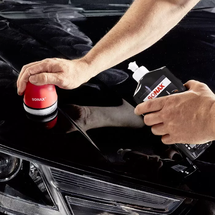 Sonax Polish & Wax Color 500ml Schwarz Autopflege Fahrzeugpflege Autopolitur Anwendung