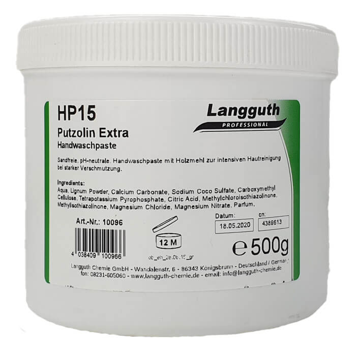 Langguth HP15 Putzolin Extra Handwaschpaste 500g