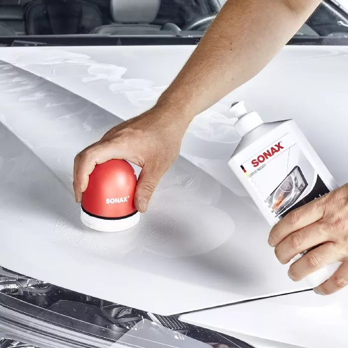 Sonax Polish & Wax Color 500ml Weiss Autopflege Fahrzeugpflege Autopolitur Anwendung