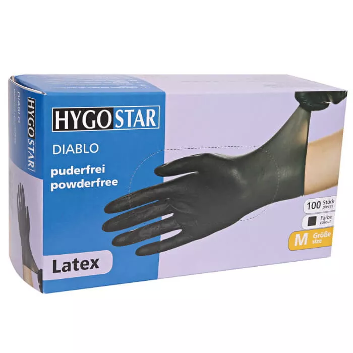 Hygostar Latex-Handschuhe "Diablo" | 100 Stück