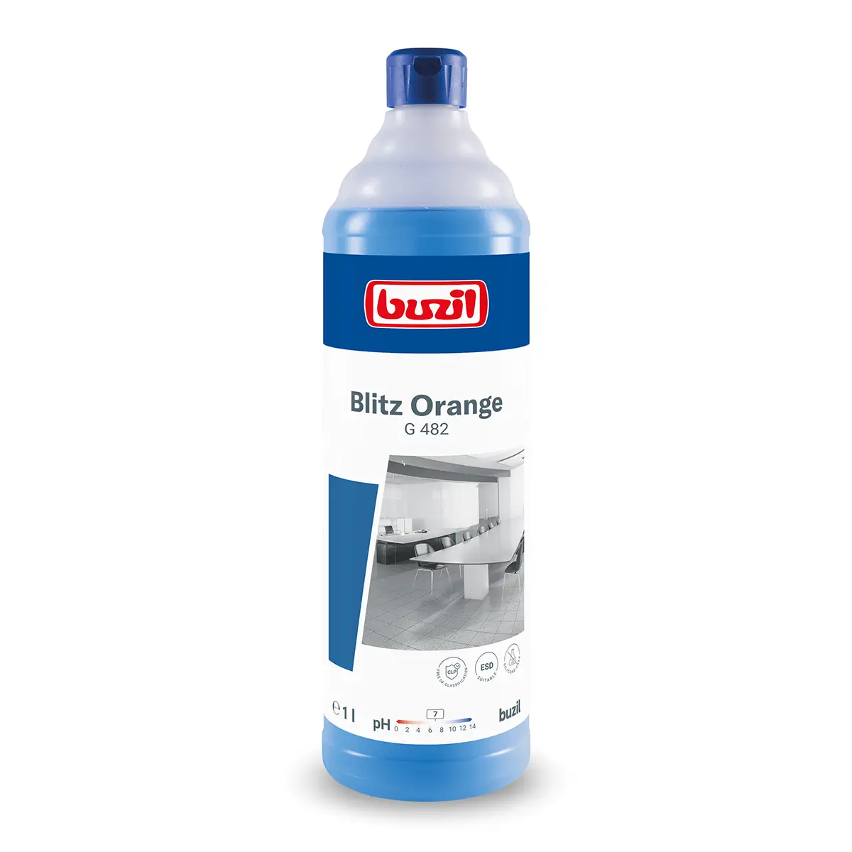 Buzil Blitz Orange G482 Alkoholreiniger mit Orangenduft 1l