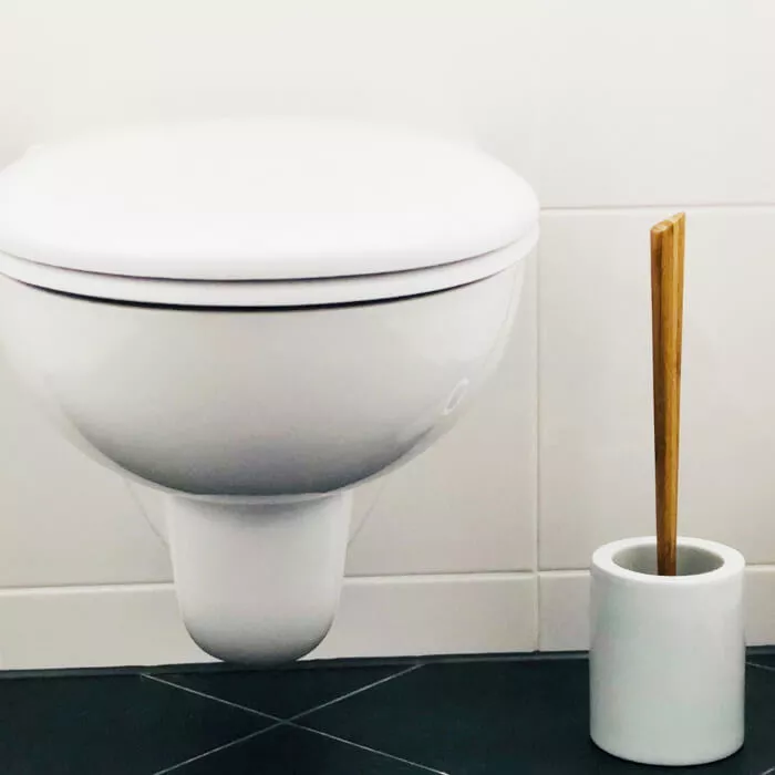 Sauba Borstenlose Toilettenbürste LOOWY Set Bambus