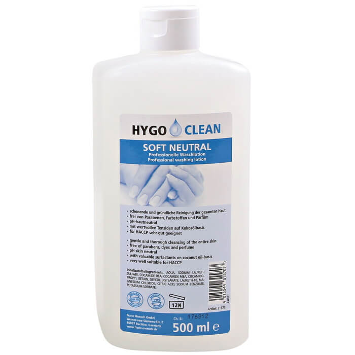 HygoClean Soft Neutral Professionelle Waschlotion 500ml