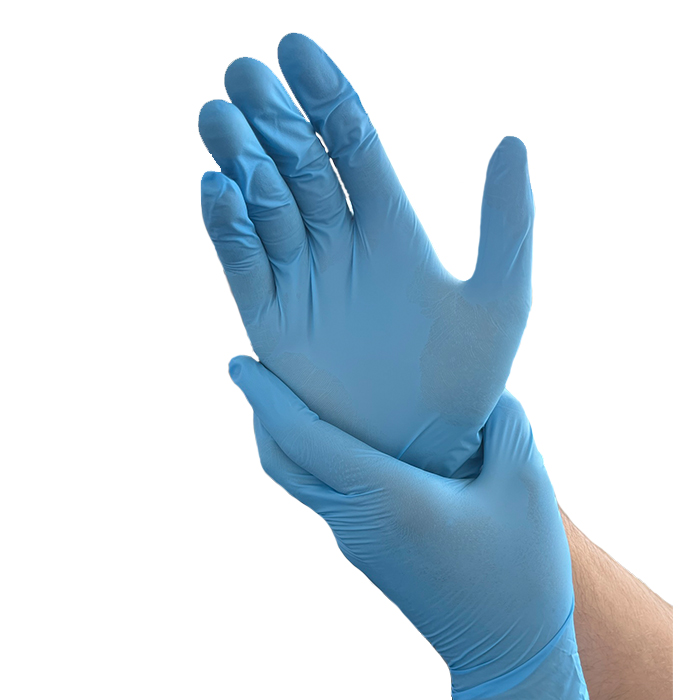 KINGFA Nitril-Handschuhe Blau 100 Stück Beispiel