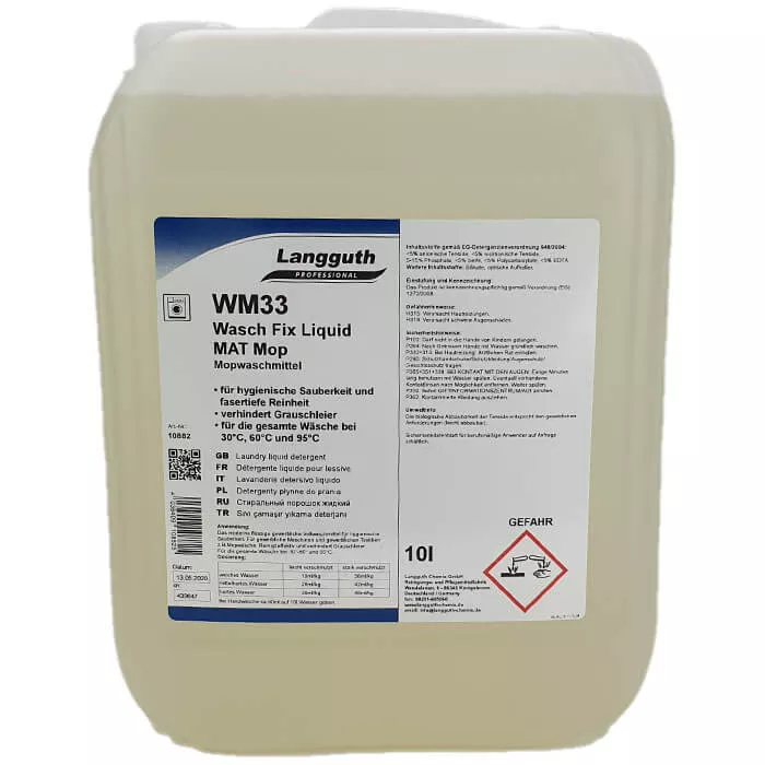 Langguth WM33 Wasch Fix Liquid Mat Mop 10l