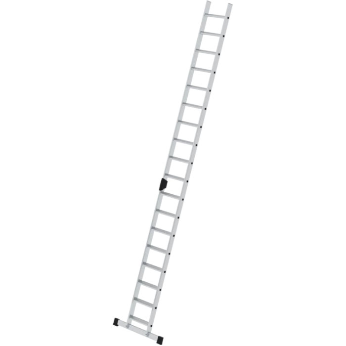 Munk Günzburger Steigtechnik Stufen-Anlegeleiter mit Standard-Traverse 16 Stufen