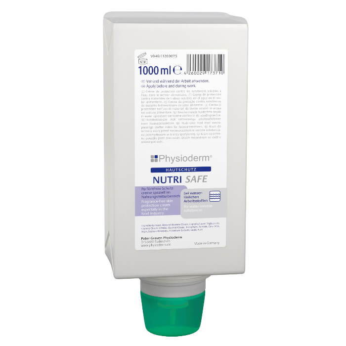 Physioderm Nutri Safe Hautschutzcreme HACCP-konform 1l Varioflasche