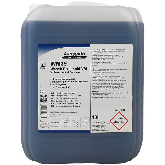 Langguth WM39 Wasch Fix Liquid Premium 10l