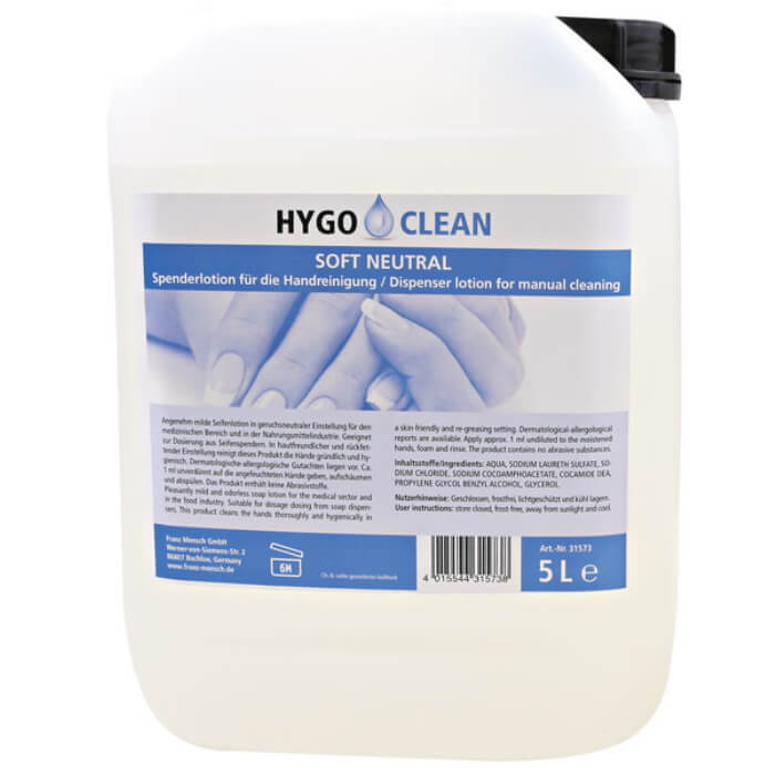 HygoClean Soft Neutral Professionelle Waschlotion 5l